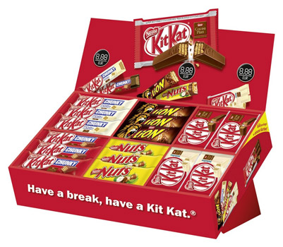 Nestlé Sortimentskarton mit 64 Riegeln für 16€ *UPDATE*