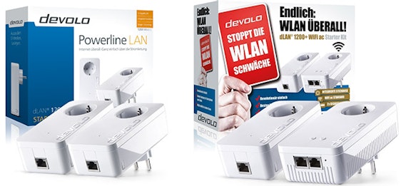 Devolo dLAN 1200+ mit WIFI Starterkit für 149€ oder Devolo dLAN 1200+ für 119€