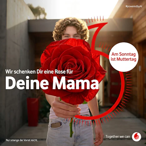 🌹 Gratis-Rose zum Muttertag bei Vodafone am 09.05.26