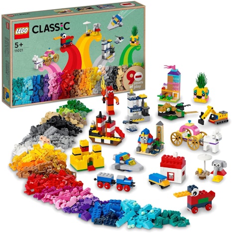 Lego Classic (11021) für 30€ - 90 Jahre Spielspaß, 1.100 Teile, Konstruktionsspielzeug ab 5 Jahre