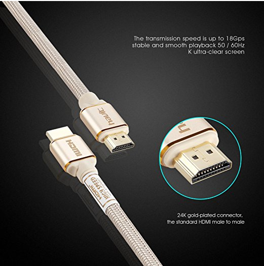 HAVIT High Speed HDMI 2.0 Kabel (4K@60Hz) 2m für 20% Rabatt