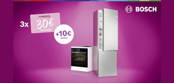 Bosch Aktion bei Media Markt 💥 90€ eismann-Gutscheine + 10€ Bonus sichern