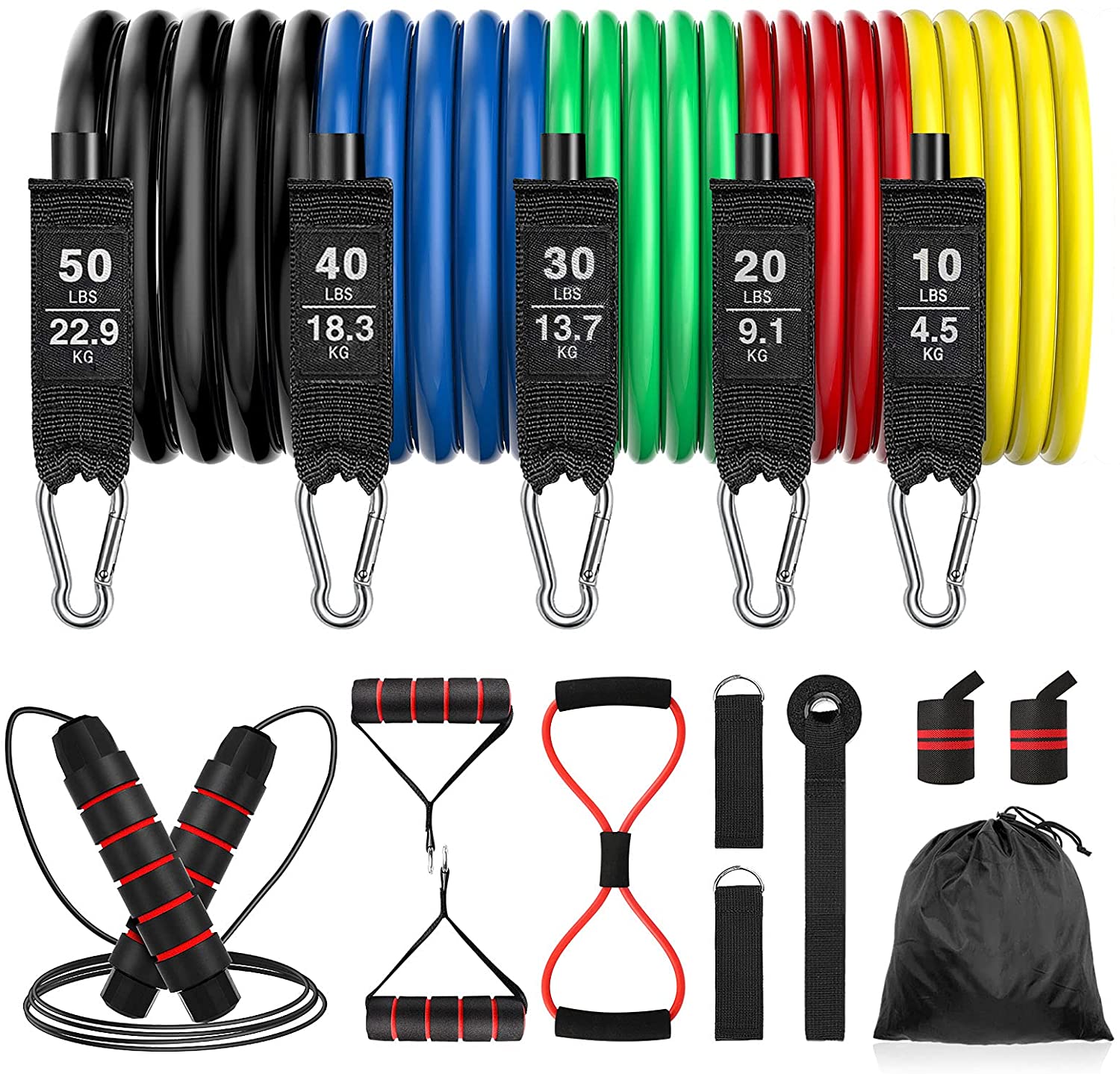 Widerstandsbänder Set 15er Pack