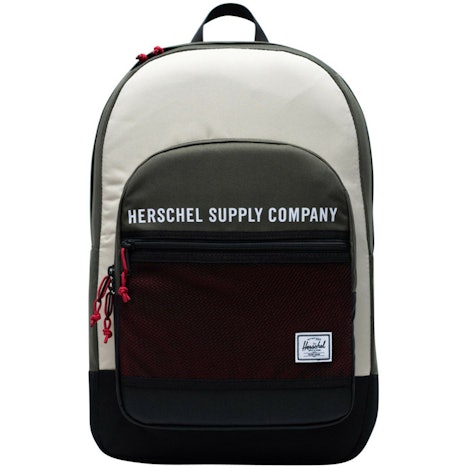 Herschel Kaine Backpack dark olive/overcast/black/red: Spart 35,00€