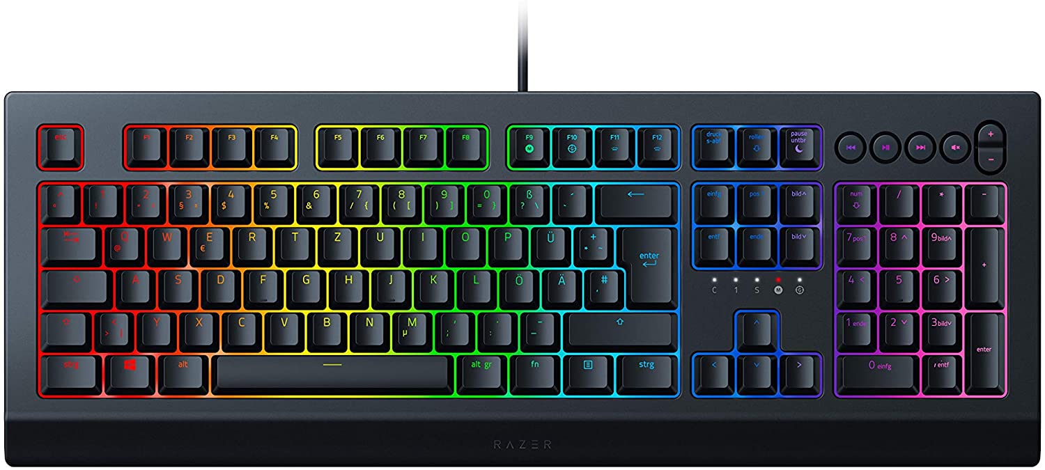 Razer Cynosa V2 Rubberdome-Tastatur für 48€ - Gaming-Tastatur mit USB-Kabel