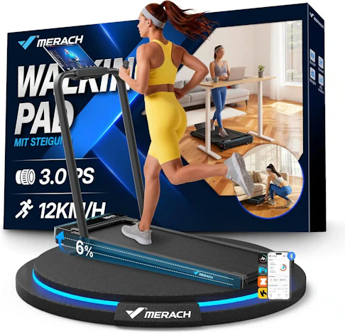 MERACH T19 Walking Pad mit 6% Steigung und Fernbedienung