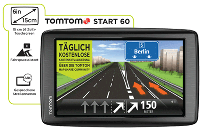 TomTom Start 60 Europe für 160€ - 6" Display, TMC, Fahrspur- und Parkassistent, IQ Routes etc.
