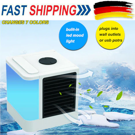 Mini Air Cooler Klimaanlage Klimagerät Luftkühler Befeuchter Ventilator DHL Z2M0