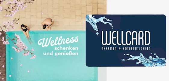 15% Rabatt auf WellCard Gutscheine 🧖♀️ Wellness-Auszeit in über 700 Thermen & Hotels