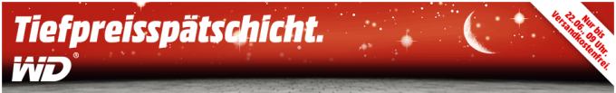 WD Speichermedien in der Tiefpreisspätschicht bei Media Markt - z.B. WD Elements Desktop 4TB für 99€ oder WD My Cloud Mirror 12TB für 499€