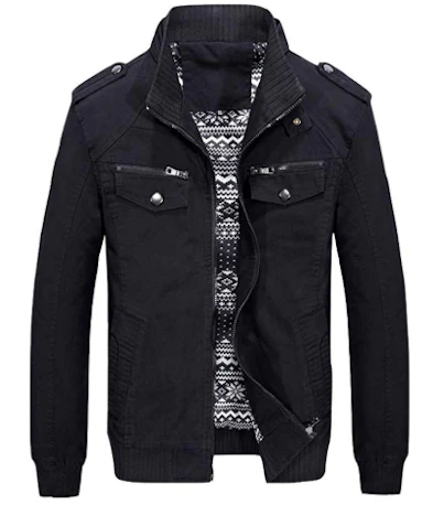 Herren Übergangsjacke mit Stehkragen in 3 Farben für 34,99€(Statt 49,99€)