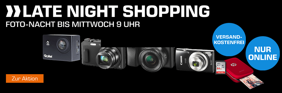 Foto Nacht bei Saturn – z.B. Canon IXUS 185 Digitalkamera für 77€