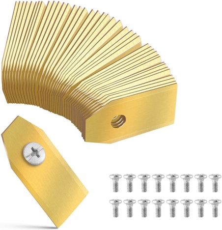 Mähroboter Messer, Titan Messer Klingen, 30x Mähroboter Ersatzmesser Klingen + Schrauben für Husqvarna Automower Gardena, Rasenroboter