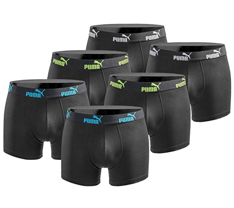 PUMA Boxershort 6er Pack Herren Basic Black Limited Edition