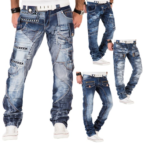 Kosmo Lupo Herren Jeans Hose Denim Japan Style Used Blau ab 25,42 Euro