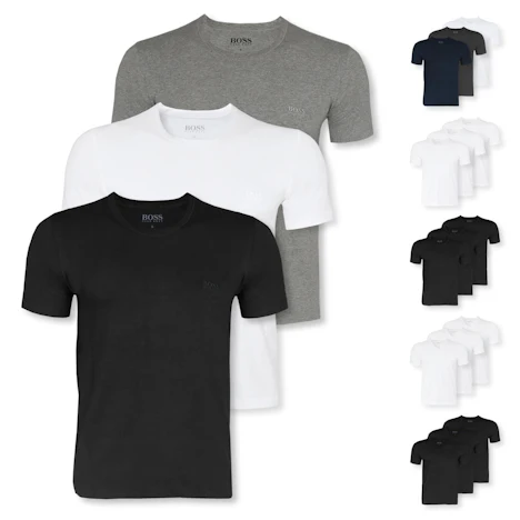 3er-Pack Hugo Boss T-Shirts (V-Neck) für 29,99€ statt 40€