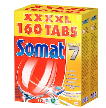 Somat 7 Sparpack mit 160 Stück für 16,71€, Somat 10 136 Stück für 16,35€ - Geschirrspültabs