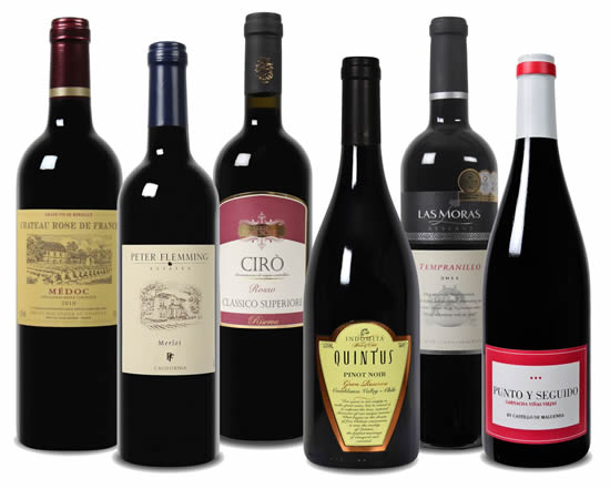 Günstig hochqualitativen Wein mit Gutschein bei Weinvorteil bestellen – z.B. Grand Prestige Probierpaket (6 Flaschen) für 27€