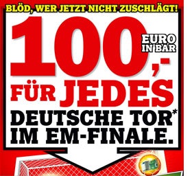 Blöd wer jetzt nicht zuschlägt? Die EM-Wette von Mediamarkt