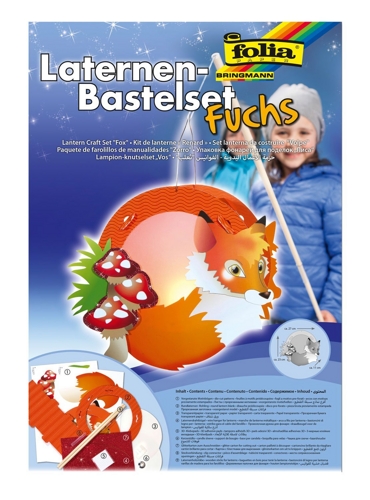 Folia 94103 - Laternenbastelset Fuchs, circa 27 x 23 x 11 cm für 1,87 EUR [Plus Produkt]