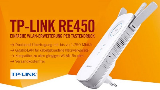 TP-Link RE450 AC1750 Dual Band WLAN Repeater für 47€ *UPDATE3*