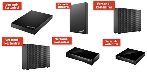 Tiefpreisspätschicht bei Media Markt - z.B Seagate Expansion Portable 1TB für 49€