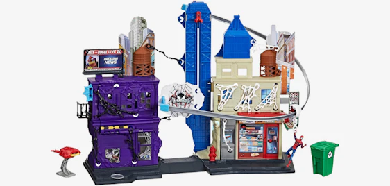 Action im Kinderzimmer! 🦸♂️ Hasbro Marvel Spider-Man Venom Web Slinging City Spielset für nur 35€ 🕸️