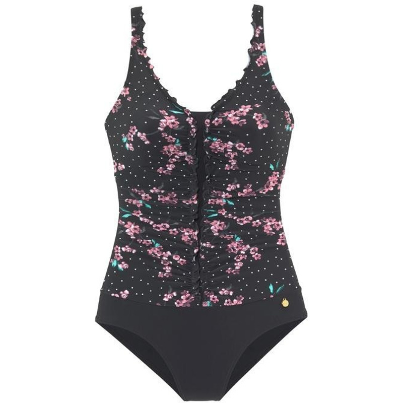 11,94€ auf Lascana Badeanzug schwarz-bedruckt (49952264) sparen