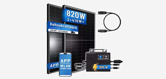 Wieder da!🔋⚡ Balkonkraftwerk-Set für 171€ - solar, 820W Gesamtleistung, TÜV-geprüft