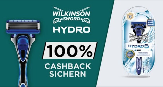 Wilkinson Hydro 5 Rasierer gratis testen - dank Cashback