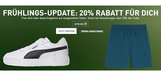 Puma Spring Deals 👟 🔥 - bis zu 20% Rabatt - z. B.: Axelion Refresh Running Shoes für 50€