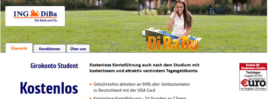 Für Studenten: 50€ Startguthaben + 50€ Amazon Gutschein für ING-DiBa Girokonto *UPDATE*