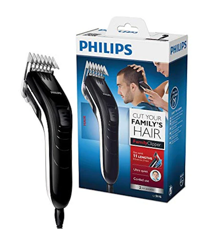 Philips QC5115/15 Haarschneider Series 3000, 11 Längeneinstellungen und Netzbetrieb