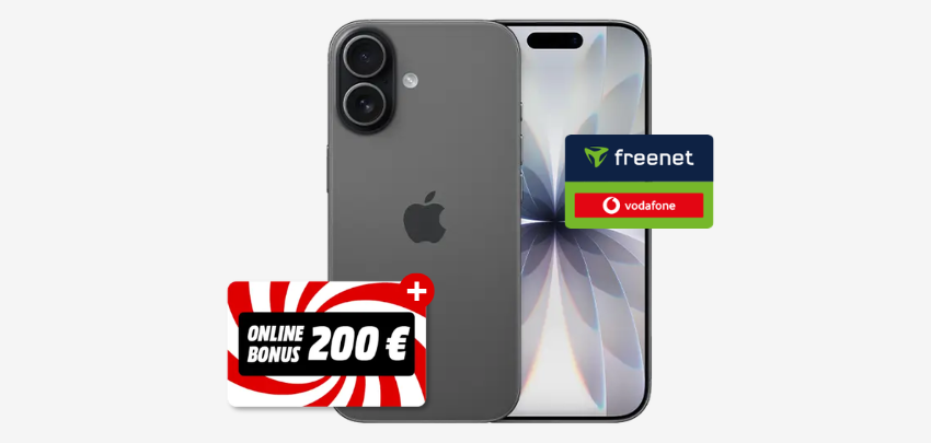 200€ Cashback 🤩🍏 Apple iPhone 17 + 100GB Vodafone Allnet-Flat » effektiv nur 5€ mtl.