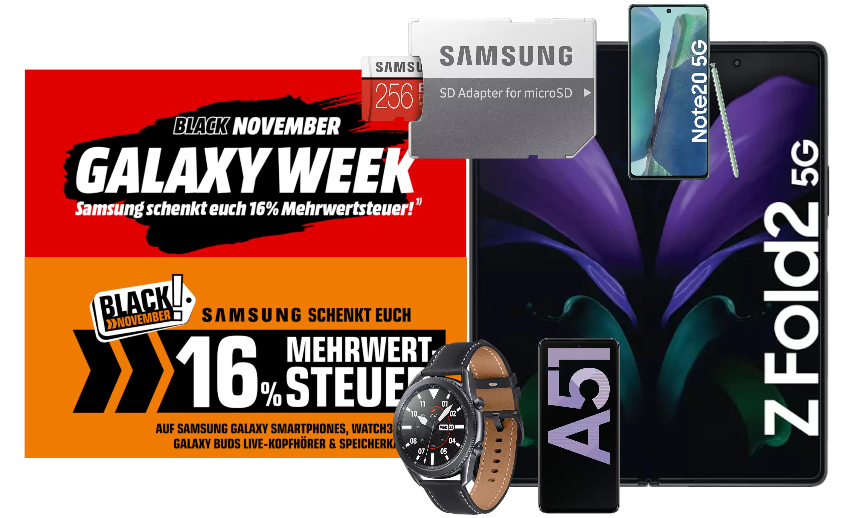 Black November Galaxy Week bei Saturn und Media Markt 🤩 » Samsung schenkt euch 16% Mehrwertsteuer 💸