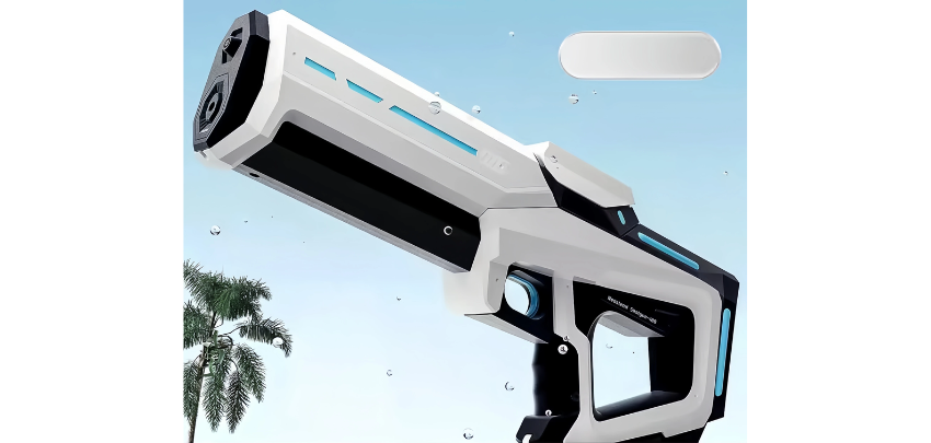 Elektrische Wasserpistole für 12€ - mit ca. 10 Metern Reichweite