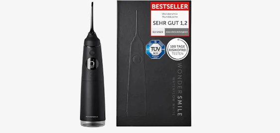 Strahlendes Lächeln! 😁 Premium-Munddusche Wondersmile PRO für nur 66€ 🦷