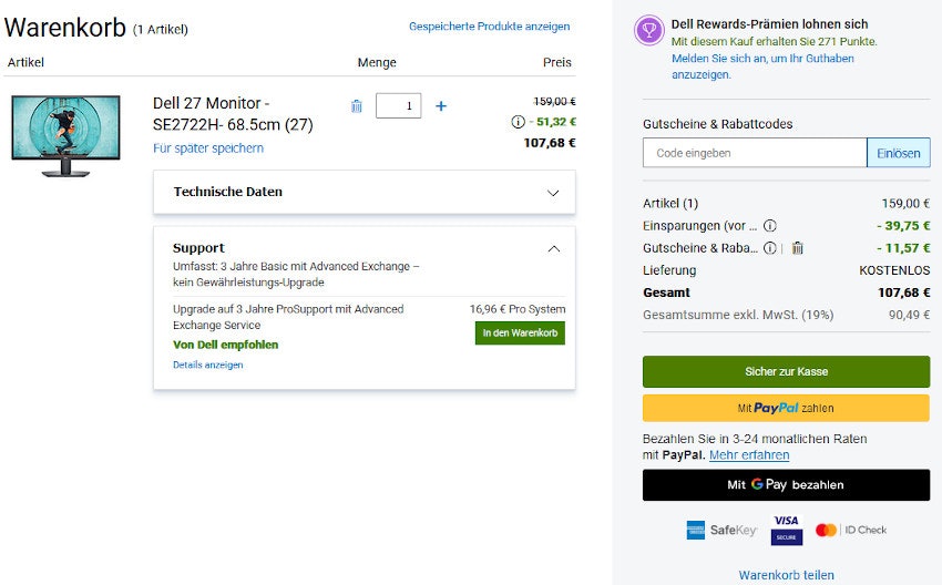 Dell-27-zoll-Monitor-SE2722H-warenkorb Dell-27-zoll-Monitor-SE2722H-warenkorb