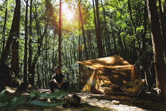 Camping Shelter Zelt mit Sonnensegel, 4 Jahreszeit Unterschlupf Tent