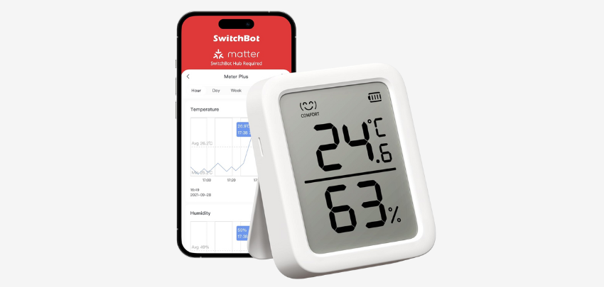 SwitchBot Meter Plus für 11€ - Thermometer &amp; Hygrometer für Innen mit App
