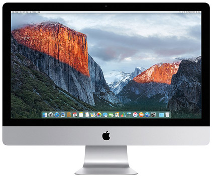 Apple iMac MK462D/A Late 2015 für 1649€ - mit 27" Retina 5K Display, i5-6500 und Radeon R9 M380