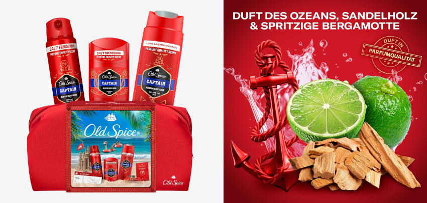 Tolles Geschenk 🎁🧼 Old Spice Reisetasche Geschenkset Captain für 12€