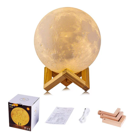 50% Rabatt auf EUIMOIS 3D Mond Lampe Nachtlampe