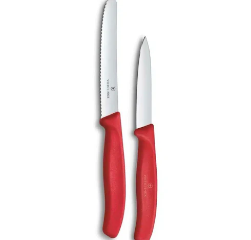 Victorinox Swiss Classic Gemüsemesser Set, 2-teilig in rot für 8,59 €(statt 10,99€)