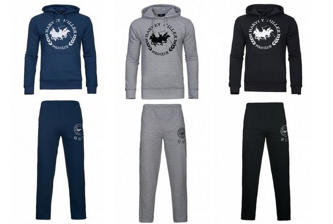 Harvey Miller Polo Club Anzug für 10€ - Herren Jogginganzug in drei verschiedenen Farben