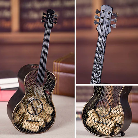 Gitarrendekoration, Gitarren Weinkorken Behälte