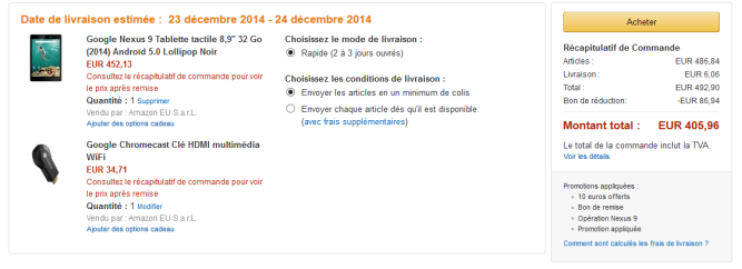 Google Nexus 9 (WiFi und 16GB) für 299€ *UPDATE6*