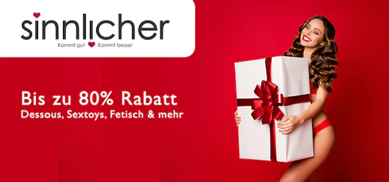 Dessous & Sexspielzeug bis zu 80% Rabatt bei sinnlicher.de