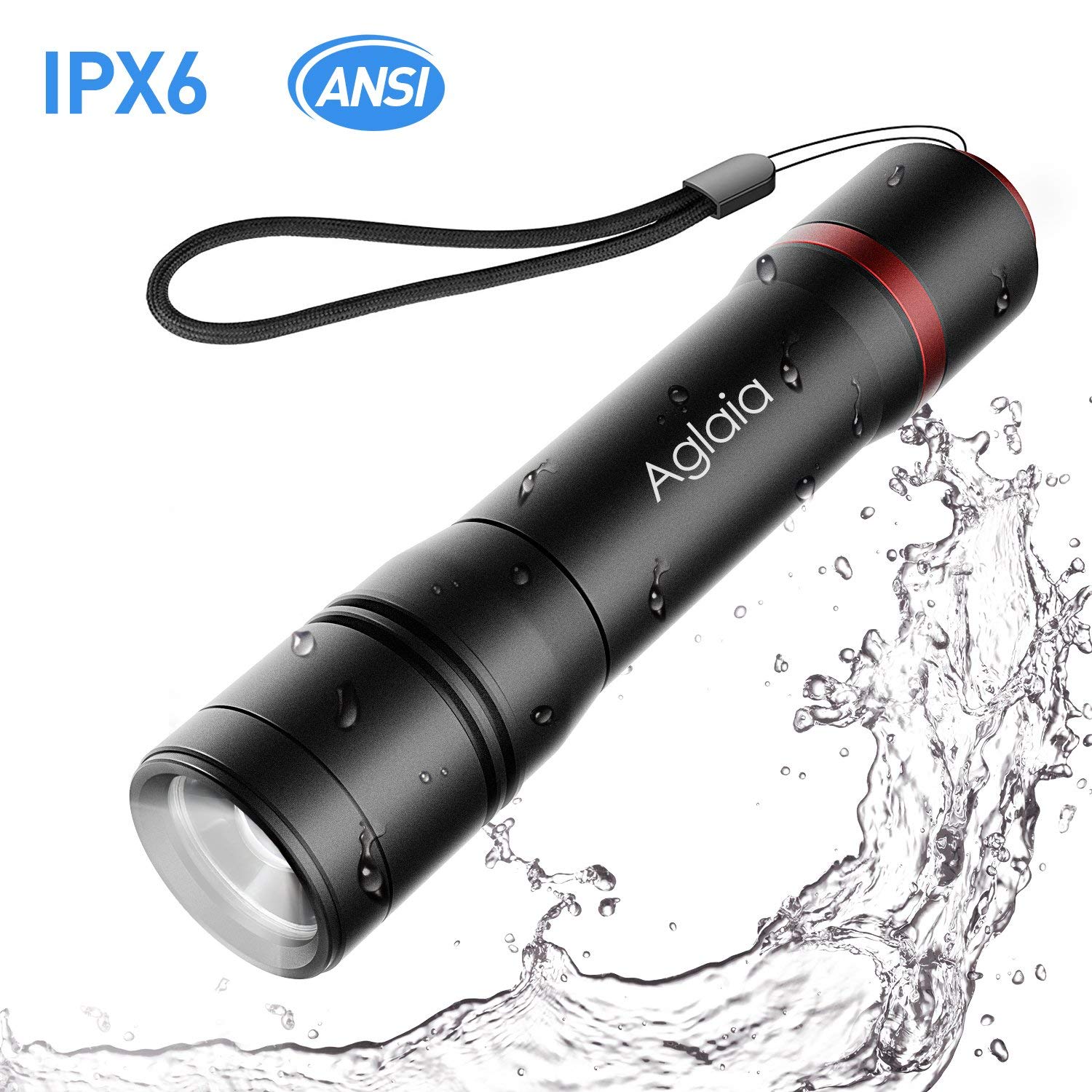 1000 Lumen CREE Handlamppe mit 5 Modi &amp; Einstellbarer für 9,99€