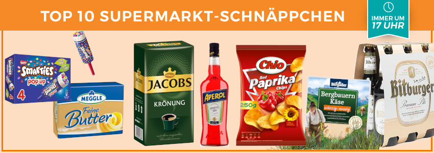 Top 10 Supermarkt-Schnäppchen der KW 19 🛒 - z. B. Jacobs Krönung für 3€